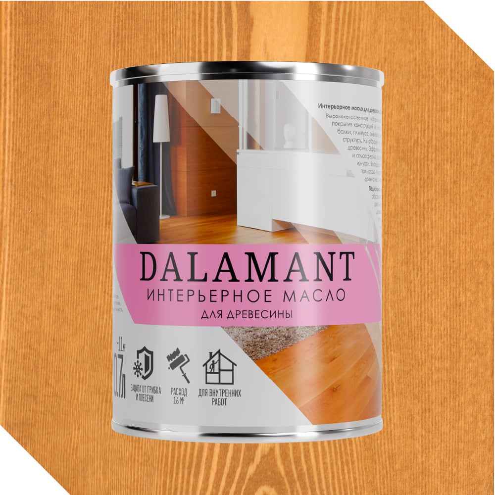 Изображение товара Масло интерьерное Dalamant Тик 0,7л ДЛ-00001108
