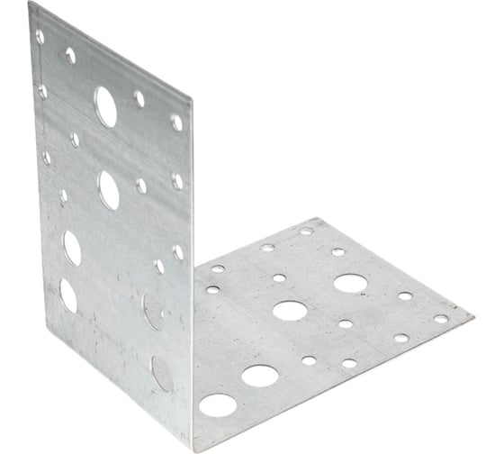 Изображение товара Крепежный уголок BILTI перфорированный 130x100 (10 шт.) Б-КУП-130*100-Х101