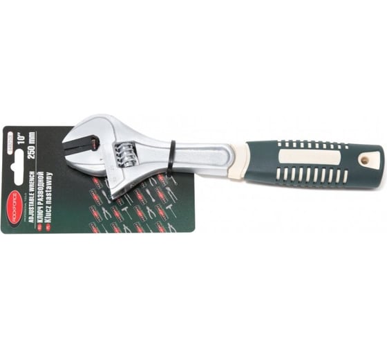 Изображение товара Разводной ключ с прорезиненной рукояткой Rockforce RF-649250E(19107)