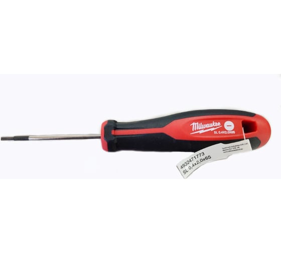 Изображение товара Магнитная отвертка с трехгранной рукояткой Milwaukee SL 0,4x2x65  4932471773