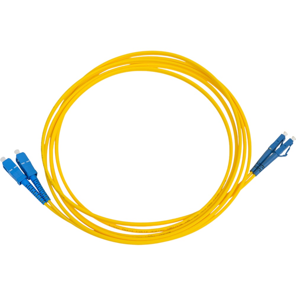 Изображение товара Оптический переходной патч-корд REXANT 9/125, LC/UPC - SC/UPC, 3 метра