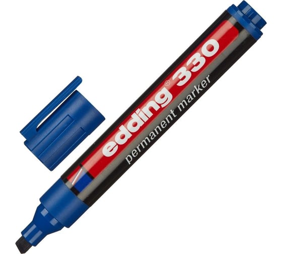 Изображение товара Перманентный маркер EDDING e-3303 синий, 1-5 мм, скошенный наконечник 48283