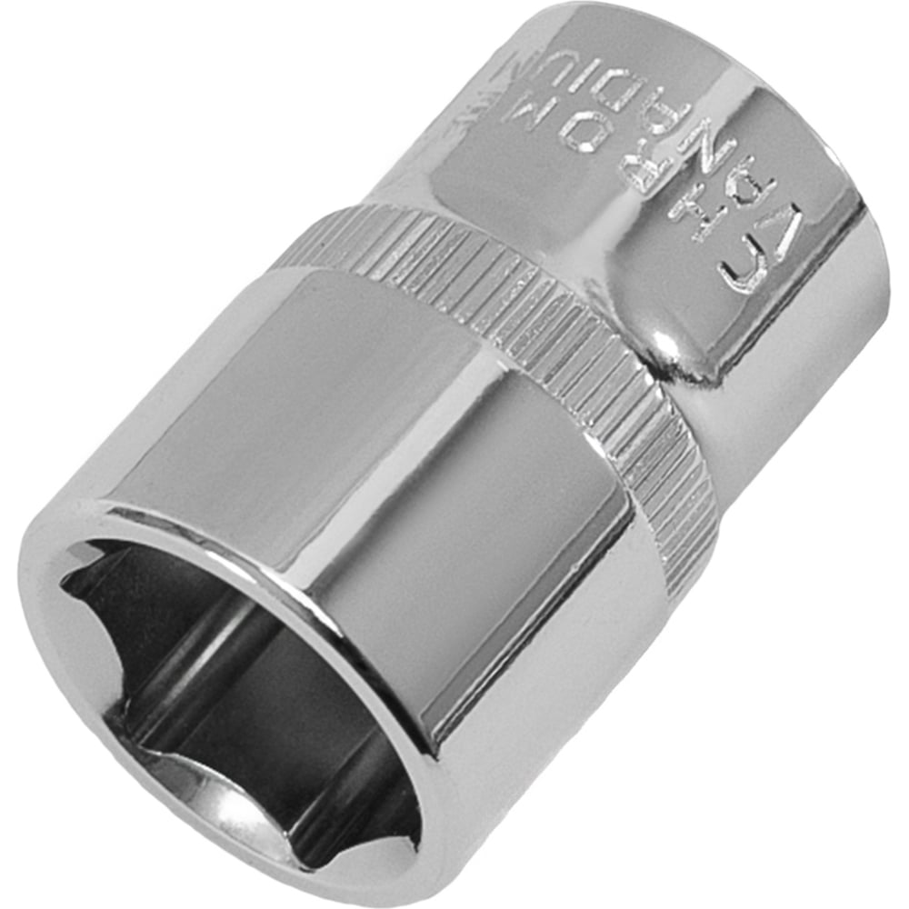 Головка торцевая 6-гранная с насечкой FLANK 18 мм, 1/2" DR, CrV Pobedit 2843518