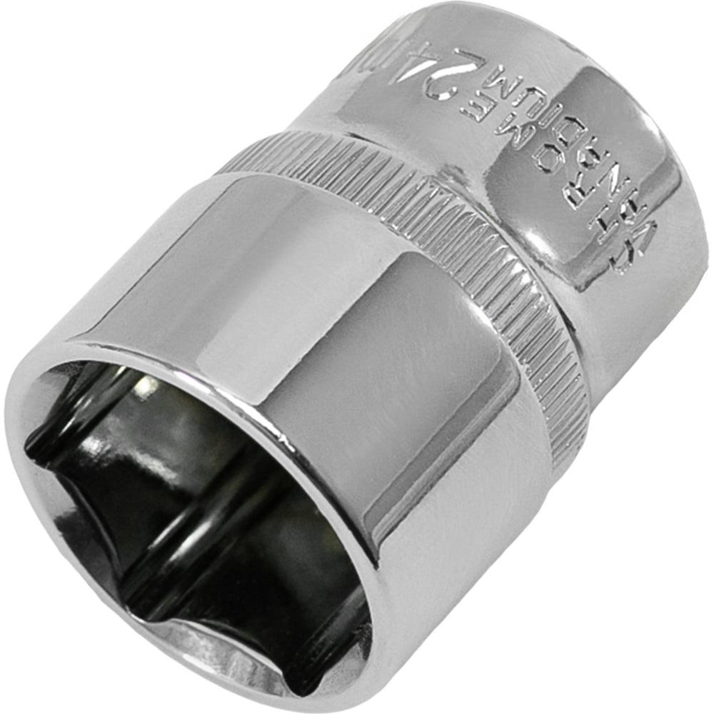 Изображение товара Головка торцевая 6-гранная с насечкой FLANK 24 мм 1/2" DR CrV Pobedit 2843524 Изображение товара Головка торцевая 6-гранная с насечкой FLANK 24 мм 1/2" DR CrV Pobedit 2843524