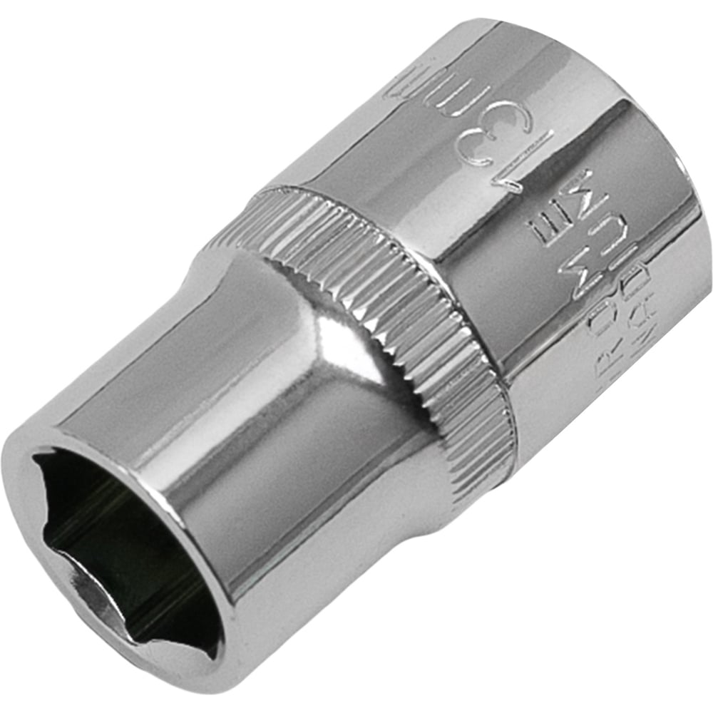 Изображение товара Головка торцевая 6-гранная с насечкой FLANK 13 мм, 1/2" DR, CrV Pobedit 2843513
