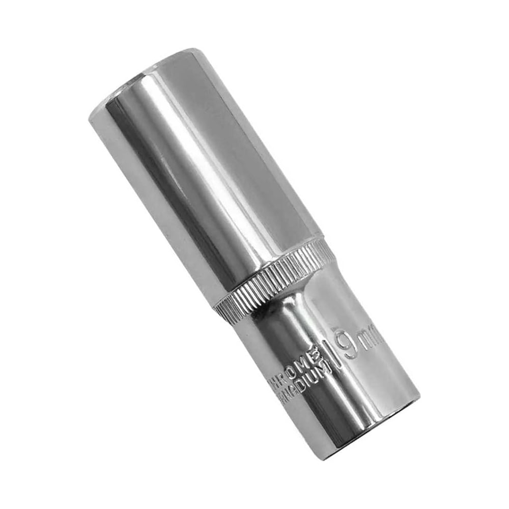 Изображение товара Головка торцевая 6-гранная удлиненная 19 мм с насечкой FLANK 1/2吊 CRV Pobedit