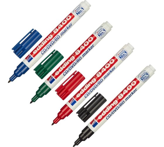 Изображение товара Набор маркеров для CD перманентных EDDING e-84004s 0.5-1 мм, 4 шт. 35720