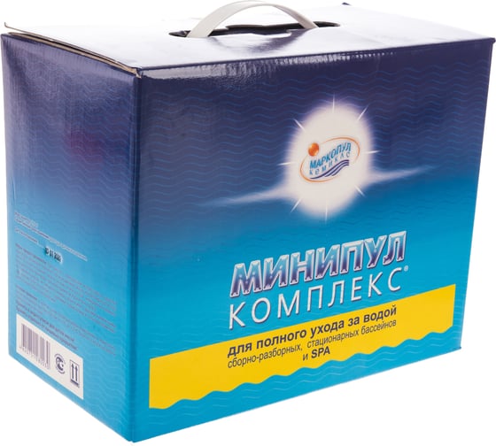 Изображение товара Набор химии для комплексного ухода за водой Маркопул Кемиклс Минипул комплекс,  5 в 1, 6 кг коробка М22