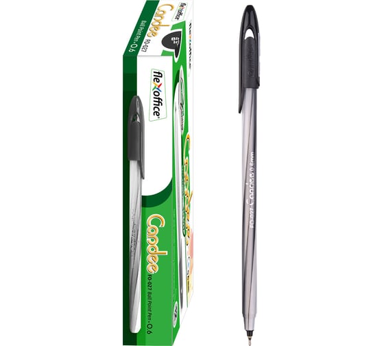 Изображение товара Шариковая ручка Flexoffice candee черная, 12 шт. FO-027 BLACK