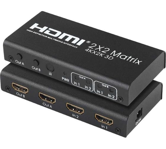 Изображение товара Матрица PALMEXX AYM22V14 2HDMI*2HDMI 4Kx2K/30Hz (2160P, HDMI 1.4b) PX/AYM-22V14
