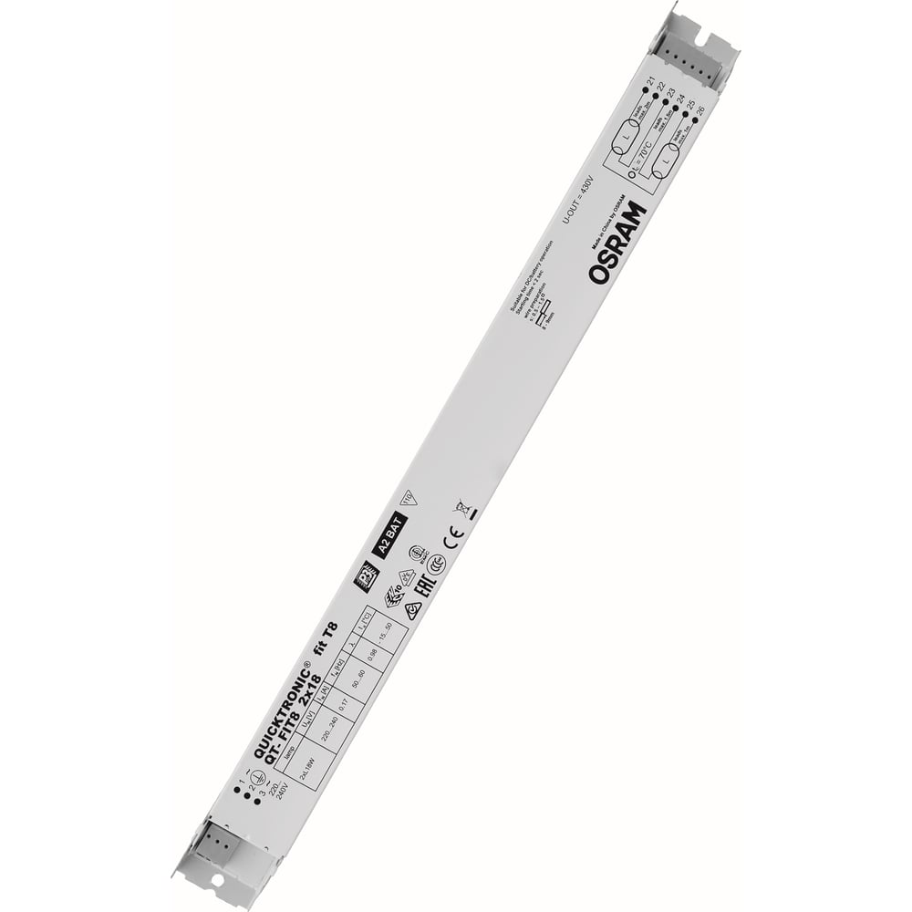 Изображение товара ЭПРА Osram QT-FIT8 2x18/220-240 для люминесцентных ламп