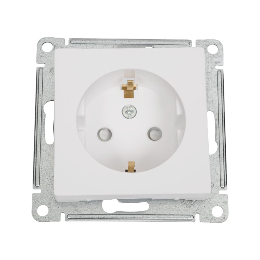 Изображение товара Механизм розетки Systeme Electric Atlasdesign лотос 16А заземление IP20