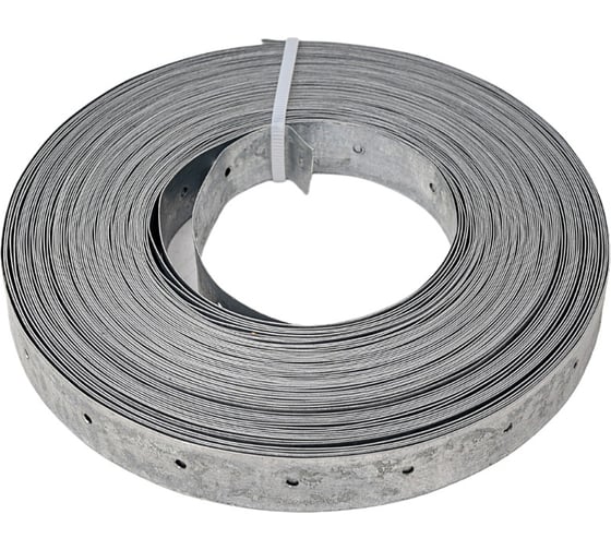 Изображение товара Тарная монтажная лента с отверстием BILTI 20x0.4 мм, 1 шт. Б-ТМЛ-200.4-Х287