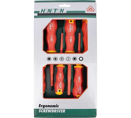 Изображение товара Набор диэлектрических отверток HONITON 6 шт HW102-306 В0000000201841