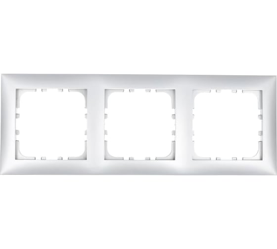 Изображение товара 3-постовая рамка LK Studio серебристый металлик 864303-1