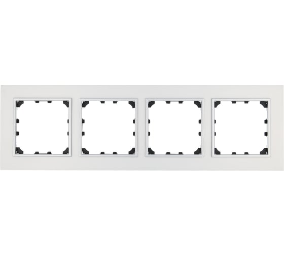 Изображение товара 4-постовая рамка LK Studio из натурального анодированного алюминия 864423-1