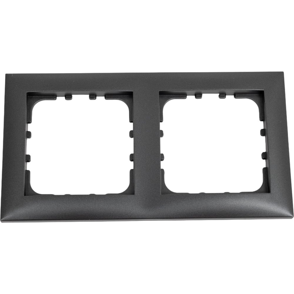 Изображение товара 2-постовая рамка LK Studio черный бархат 864208-1