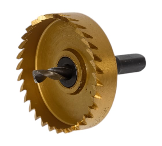 Изображение товара Коронка по металлу 55 мм, сталь HSS, нитрид титан Pobedit 4846455