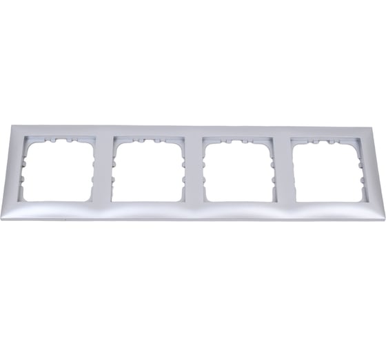 Изображение товара 4-постовая рамка LK Studio серебристый металлик 864403-1