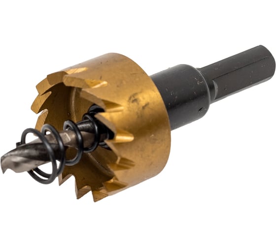 Изображение товара Коронка по металлу 25 мм, сталь HSS, нитрид титан Pobedit 4846425