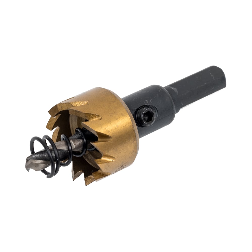 Изображение товара Коронка по металлу 22 мм, сталь HSS с нитридом титана Pobedit