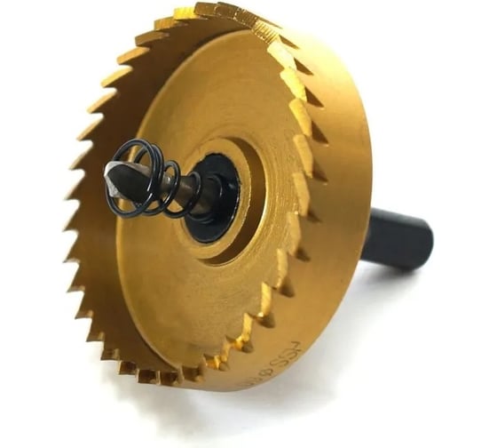 Изображение товара Коронка по металлу 60 мм, сталь HSS, нитрид титан Pobedit 4846460