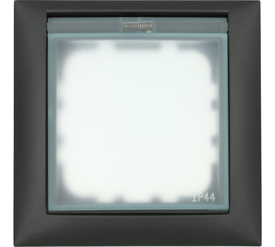 Изображение товара Универсальная защитная рамка с крышкой для выключателей и розеток LK Studio черный бархат 869108-1