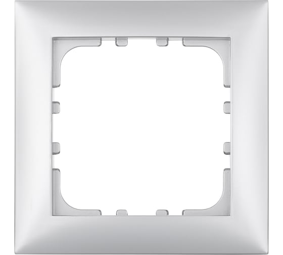 Изображение товара 1-постовая рамка LK Studio серебристый металлик 864103-1