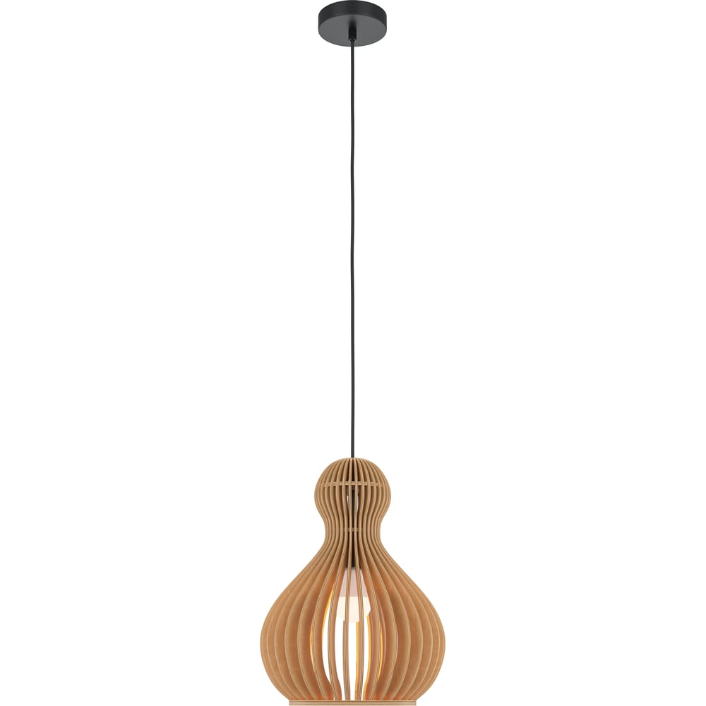 Изображение товара Подвесной светильник MAYTONI roots MOD192PL-01W1 с деревянным плафоном и регулируемой высотой