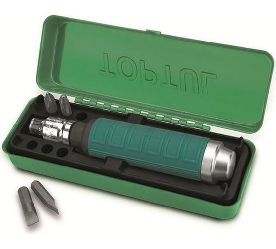 Изображение товара Ударно-поворотная отвертка TOPTUL + биты в футляре GAAD0602