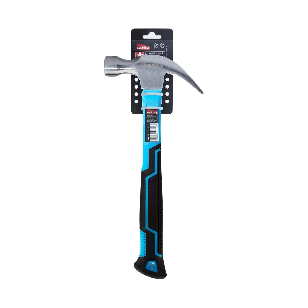 Изображение товара Столярный молоток Smartbuy 680 г с гвоздодером и рукояткой из стекловолокна