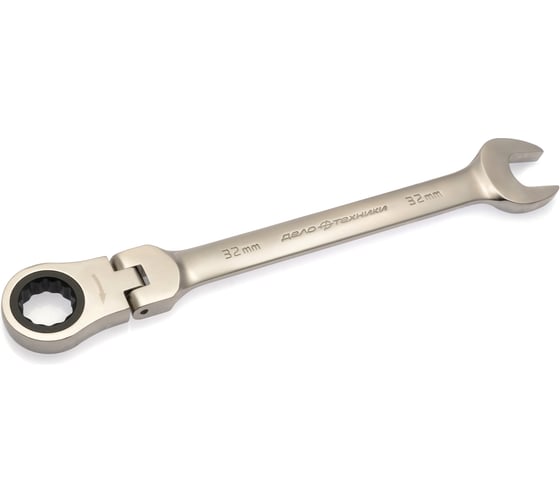 Изображение товара Комбинированный трещоточный шарнирный ключ Дело Техники 32 мм 515432