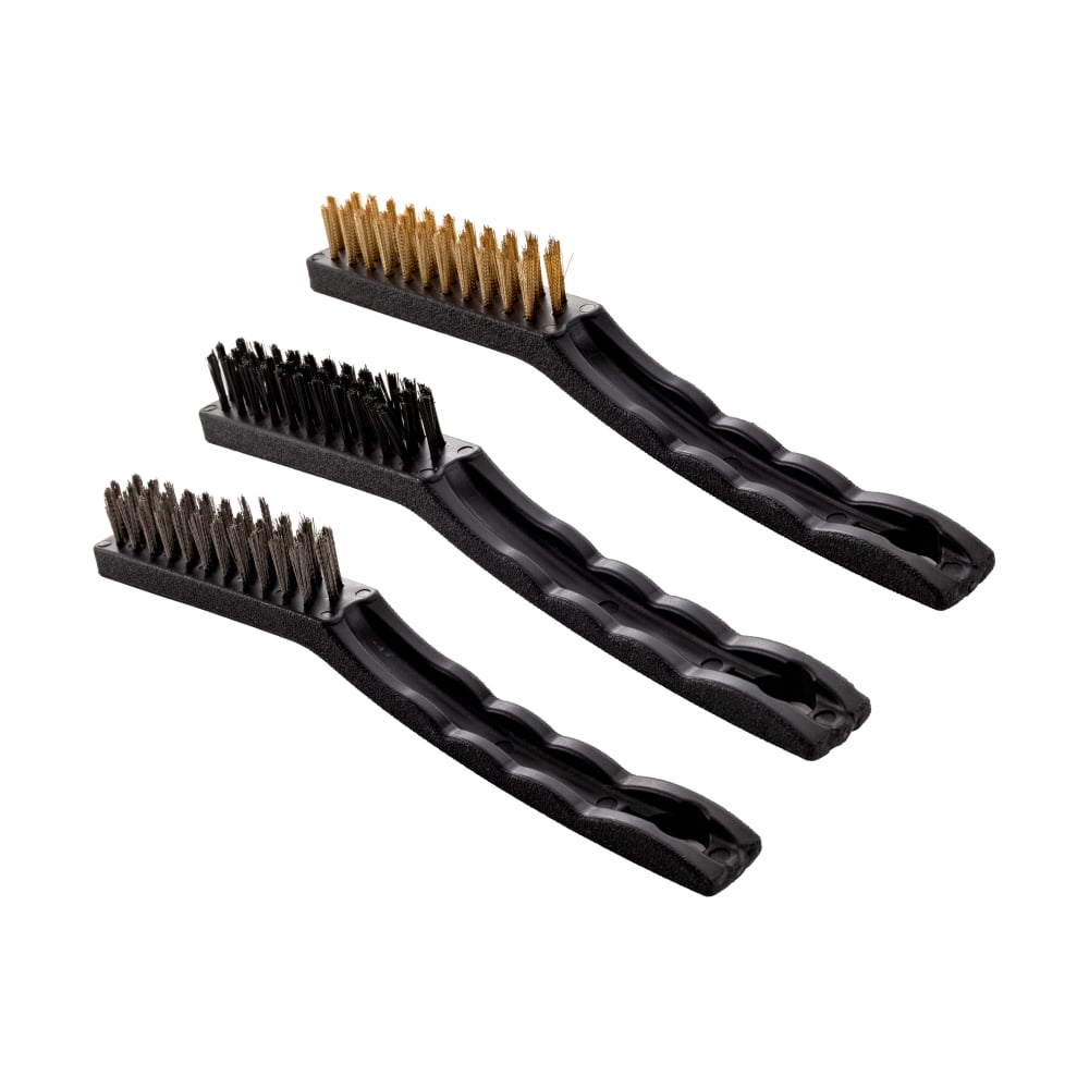 Изображение товара Набор больших щеток Политех 3 шт. с пластиковой ручкой