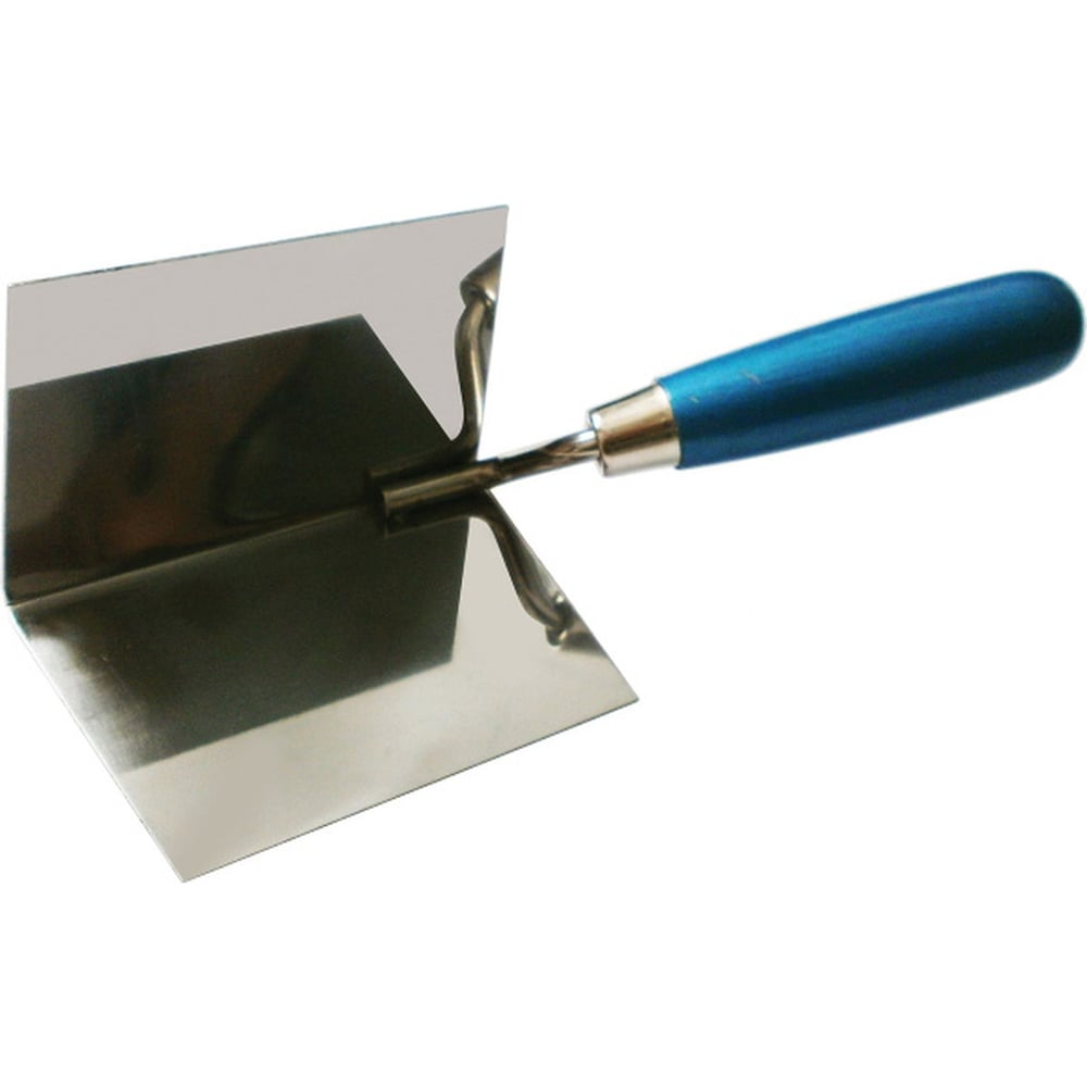 Изображение товара Угловая кельма Политех ПРОФИ внутренняя с деревянной ручкой 75x75x110 мм