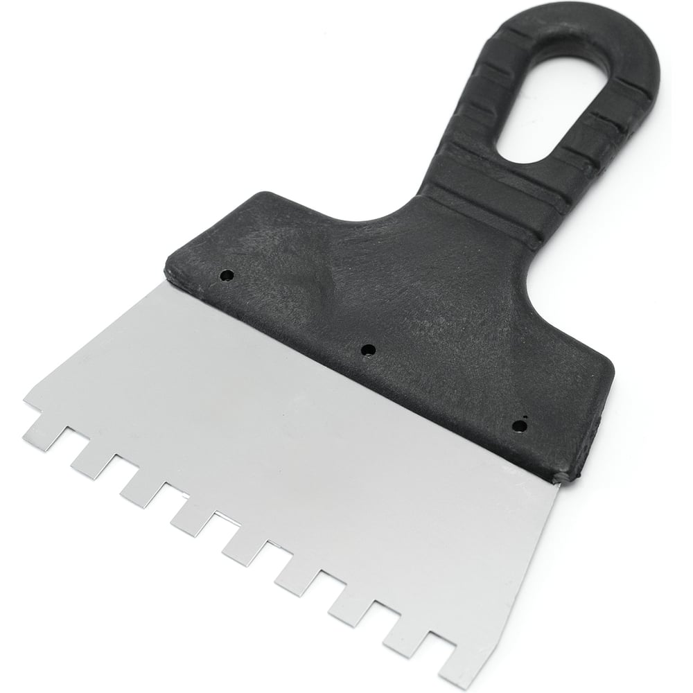 Изображение товара Шпатель Политех Lux нержавеющая сталь, 150 мм, зубцы 8x8 мм 1043158