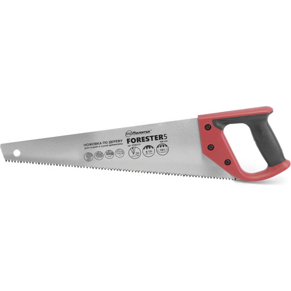 Изображение товара Ножовка по дереву Политех Forester 5 400 мм для распила дерева