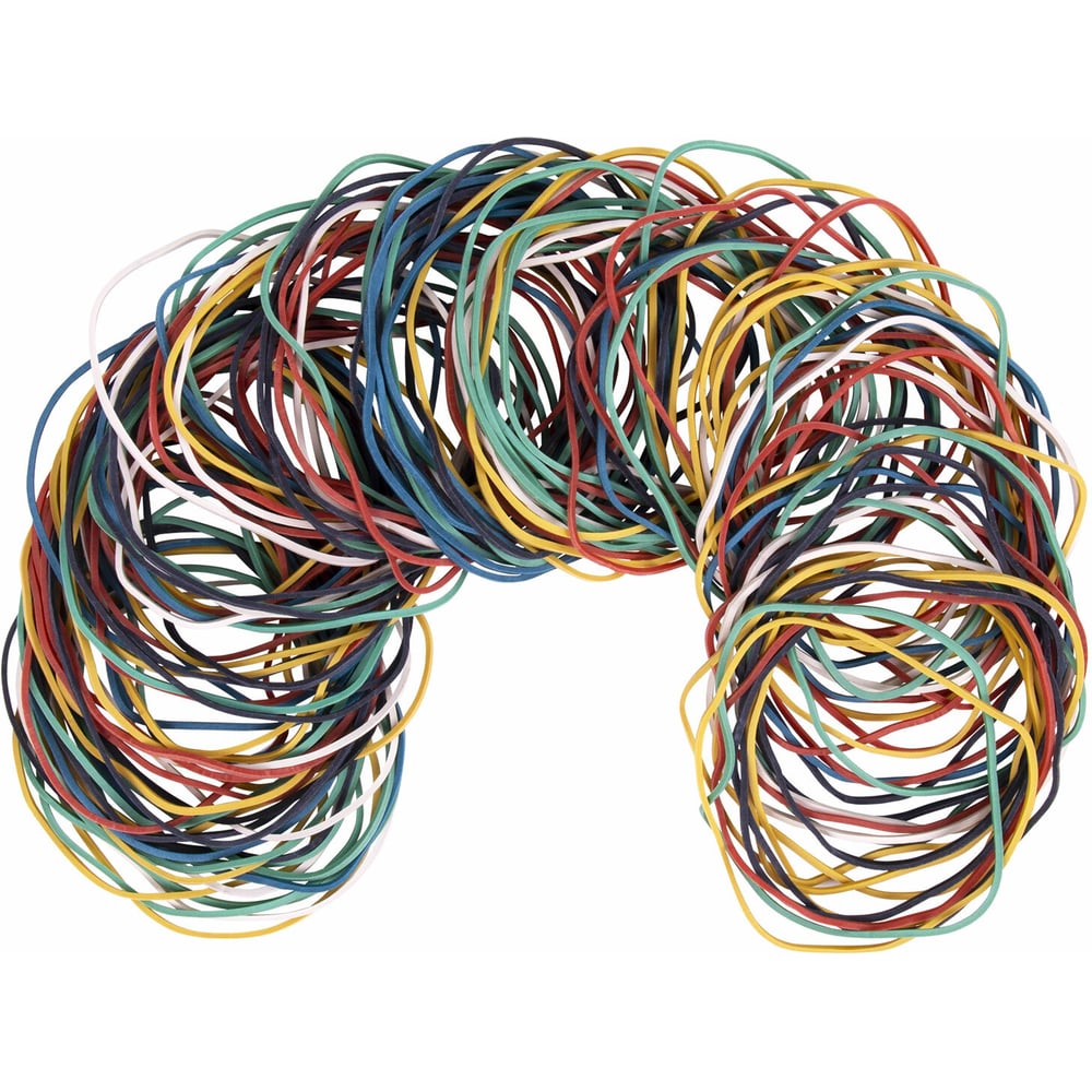 Изображение товара Резинки банковские BRAUBERG 100 г Натуральный каучук Ассорти