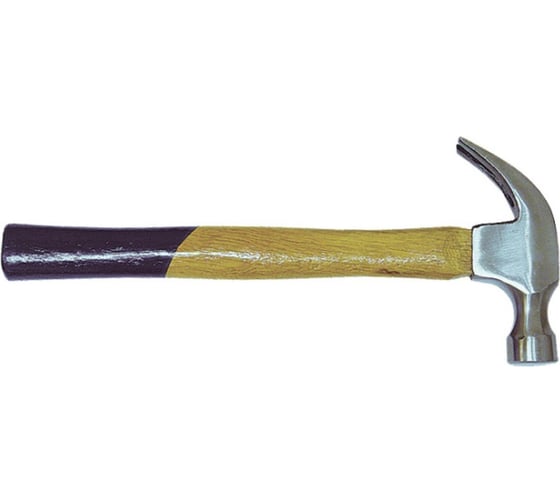 Изображение товара Молоток-гвоздодер Политех деревянная ручка, 450 г 2533045
