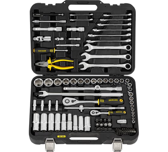 Изображение товара Профессиональный набор инструментов Berger BG ВИСБАДЕН 99 предметов, 1/2 - 1/4 BG099-1214