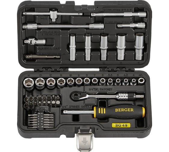 Изображение товара Профессиональный набор инструментов Berger BG ГИССЕН 49 предметов, 1/4 BG049-14