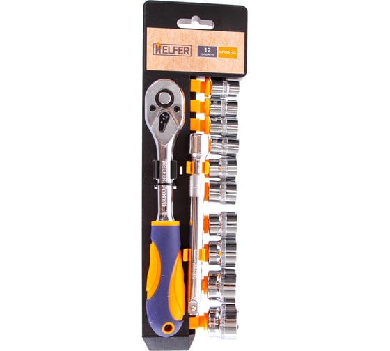 Изображение товара Набор торцевых головок HELFER 12 пр 3/8 HF003102