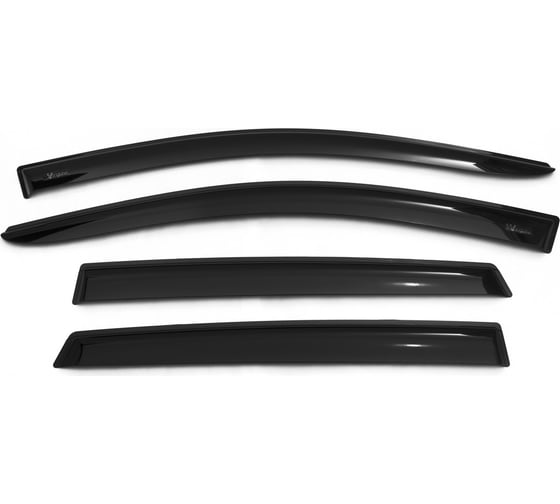 Изображение товара Дефлекторы окон Vinguru Lada X-Ray 2016-, крос. накладные, скотч, к-т 4 шт. материал ПК AFV81616