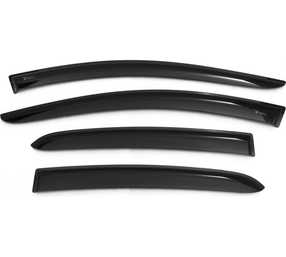 Изображение товара Дефлекторы окон Vinguru Lada Vesta 2015-, сед. накладные, скотч, к-т 4 шт. AFV84315