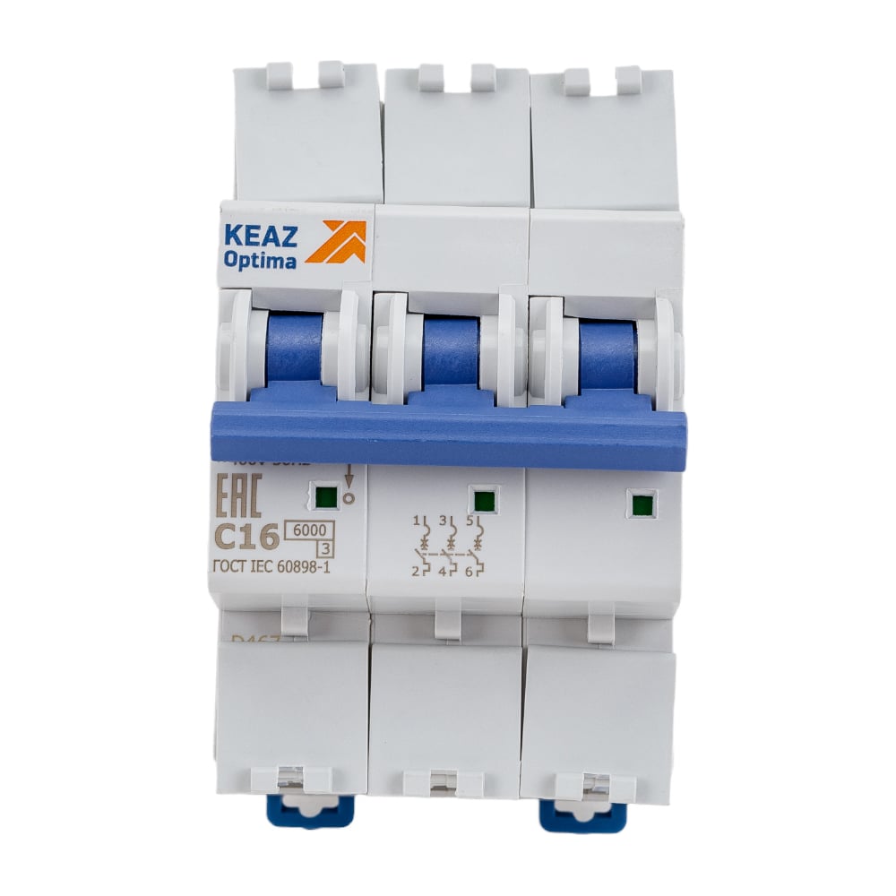 автоматический выключатель кэаз opti din bm63 1p c6 а 4 5 ка 329499 Модульный автоматический выключатель КЭАЗ