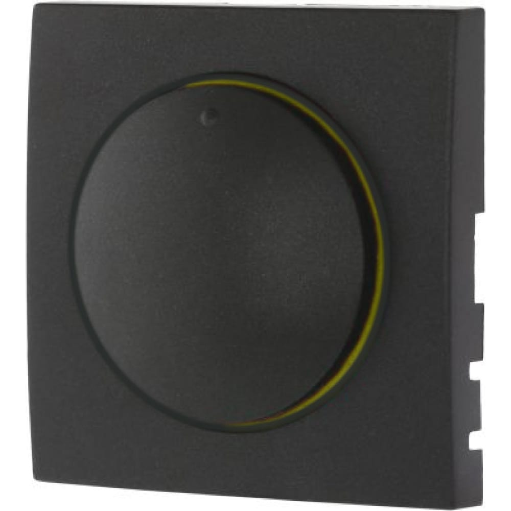Накладка светорегулятора lk studio с желтой световой индикацией, черный бархат 867108-1  - купить со скидкой