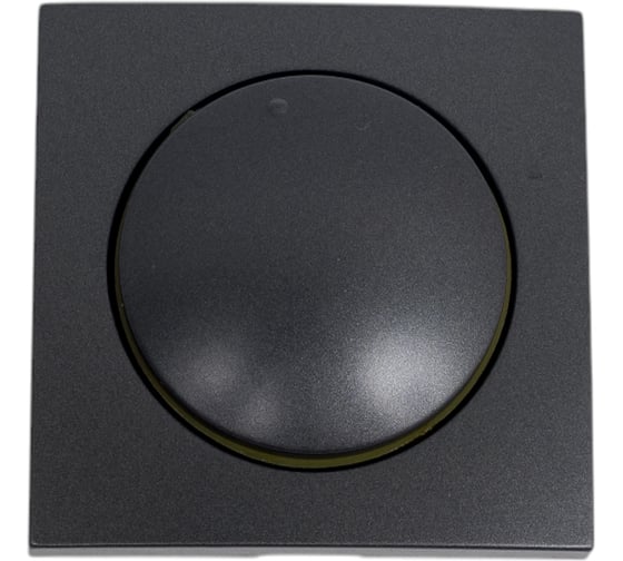 Изображение товара Накладка светорегулятора LK Studio с желтой световой индикацией, черный бархат 867108-1