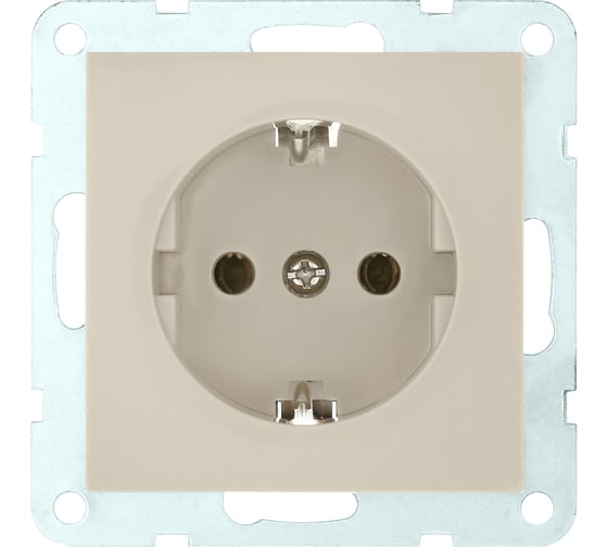 Изображение товара Розетка LK Studio без з/к, со шторками, бежевый 863301-1