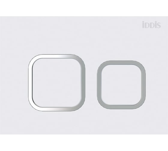 Изображение товара Универсальная клавиша смыва IDDIS матовый белый Unifix 040 UNI40MWi77