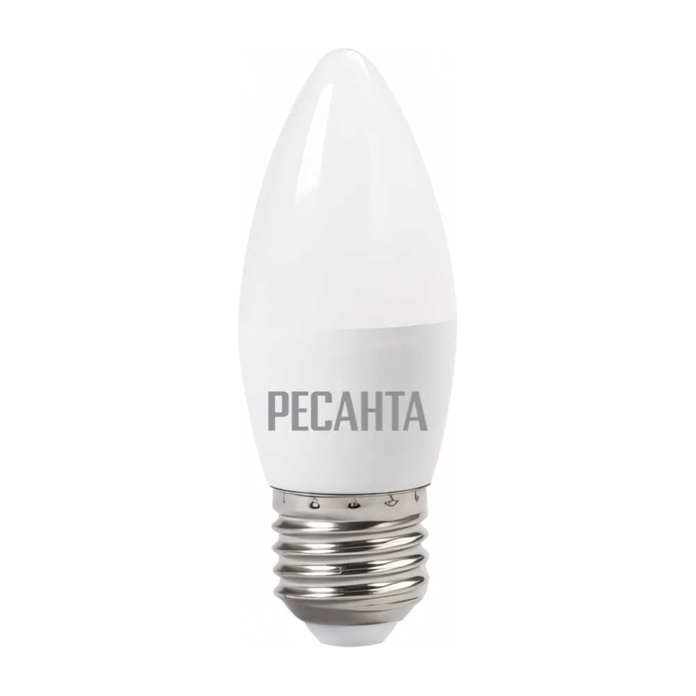 Светодиодная лампа Ресанта LL-R-C37-6W-230-4K-E27 76/1/10