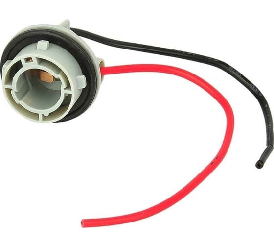 Изображение товара Патрон под лампу Nord-Yada P21W BAU15s (1156 одноконт.) с проводами, пластик 904646